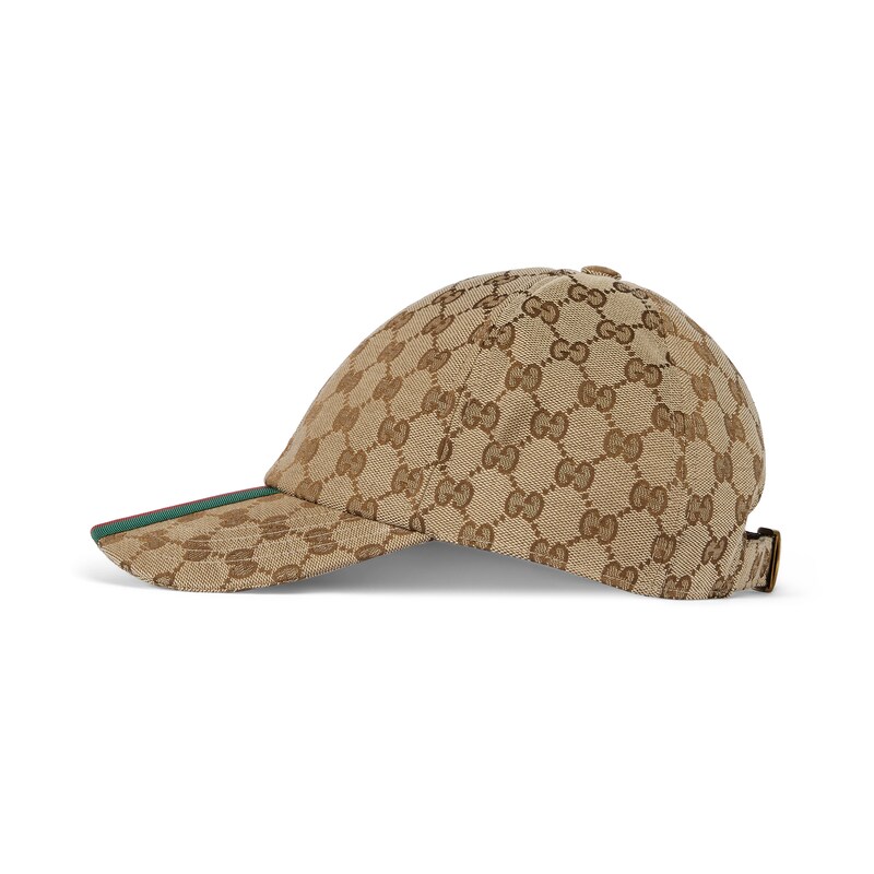 GUCCI Original GG canvas baseball hat Unisex beige & ebony