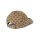 GUCCI Original GG canvas baseball hat Unisex beige & ebony