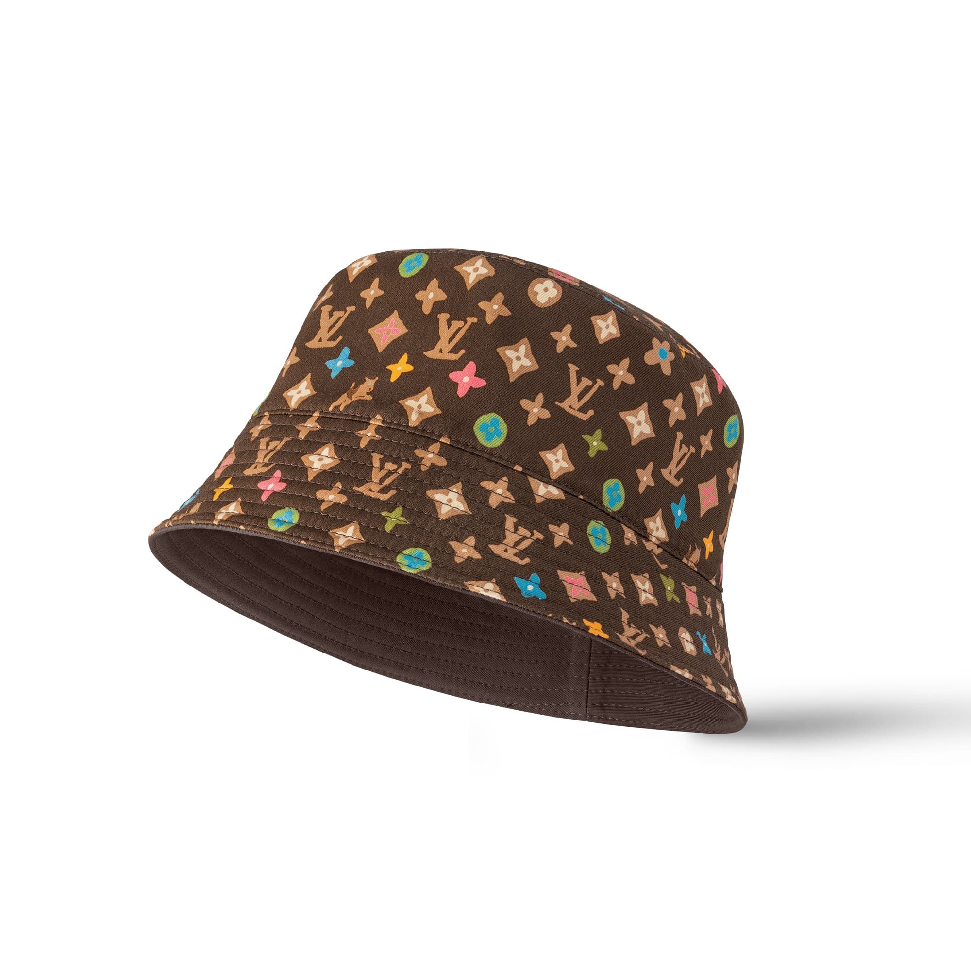 LOUIS VUITTON hats Unisex Double-sided wearable MONOGRAM CRAGGY brown Women&Men