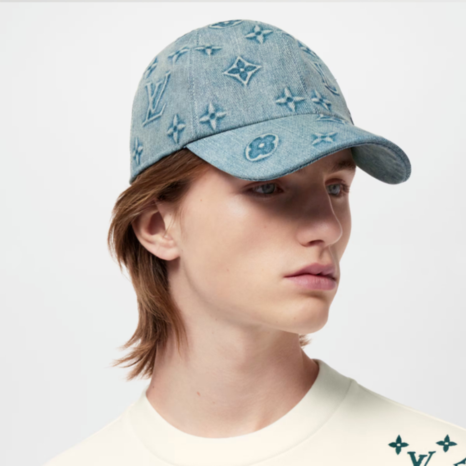 LOUIS VUITTON hats Unisex Monogram Washed Denim Cap Women&Men