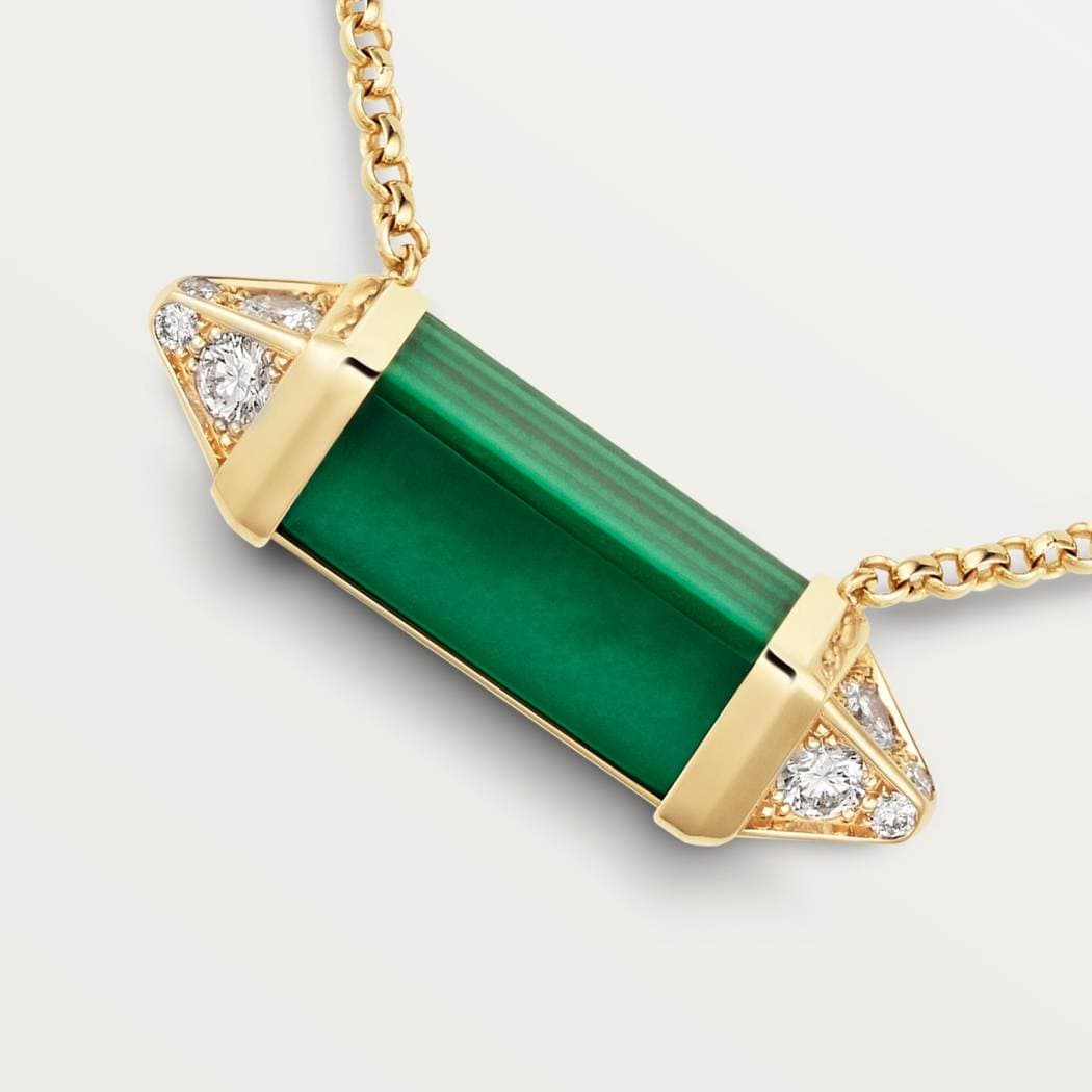 Cartier necklace LES BERLINGOTS DE CARTIER malachite