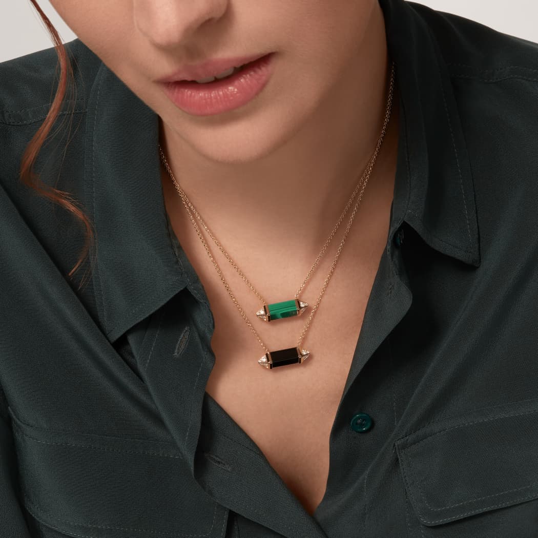 Cartier necklace LES BERLINGOTS DE CARTIER malachite