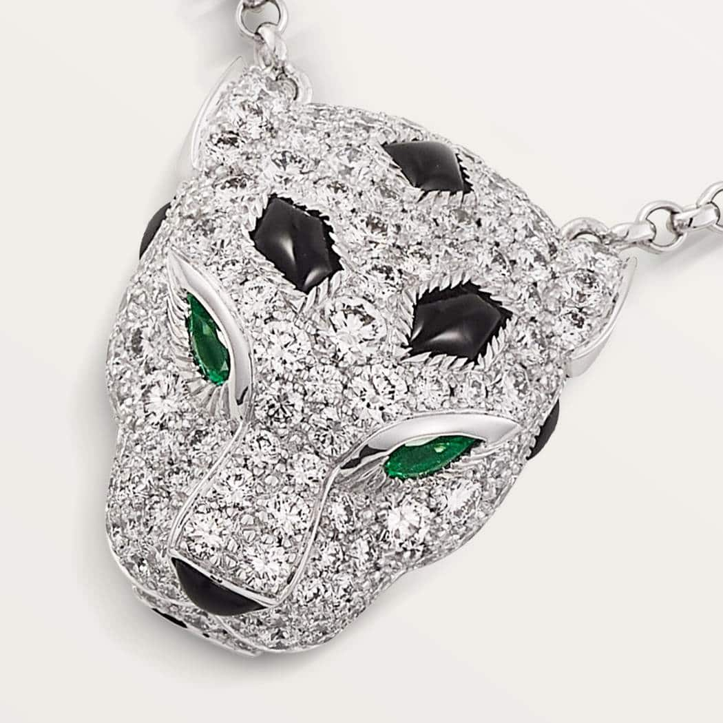 Cartier necklace PANTHÈRE DE CARTIER diamonds Leopard head onyx