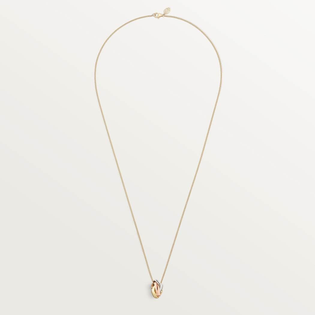 Cartier necklace TRINITY CUSHION white rose yellow gold