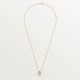 Cartier necklace TRINITY CUSHION white rose yellow gold