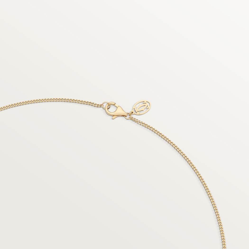 Cartier necklace TRINITY CUSHION white rose yellow gold