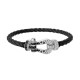 FRED 10 chain bracelet 18K white gold black & white diamonds large model