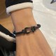 FRED 10 chain bracelet Black titanium black diamonds large model 总编到1024