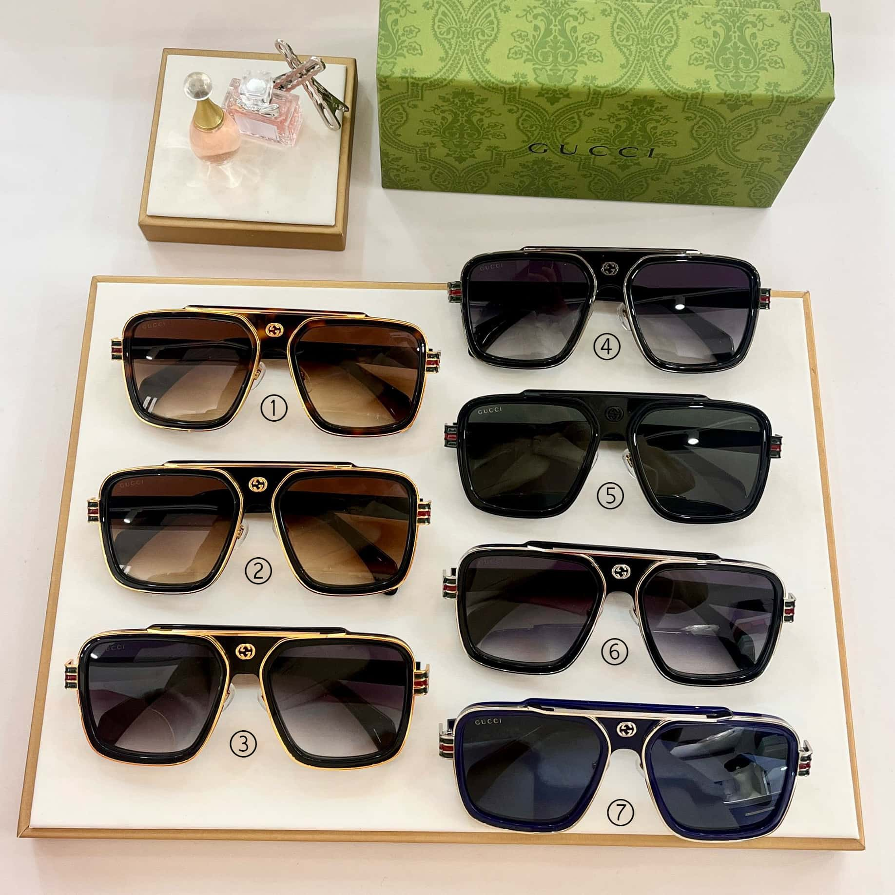 GUCCI Sunglasses GG1607 Luxury Eyewear for a Chic Look 57-19-145MM