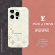 LOUIS VUITTON iPhone Case Monogram Pattern Silver Inlay