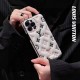 LOUIS VUITTON iPhone Case White leather Monogram air cushion embossed including sides 