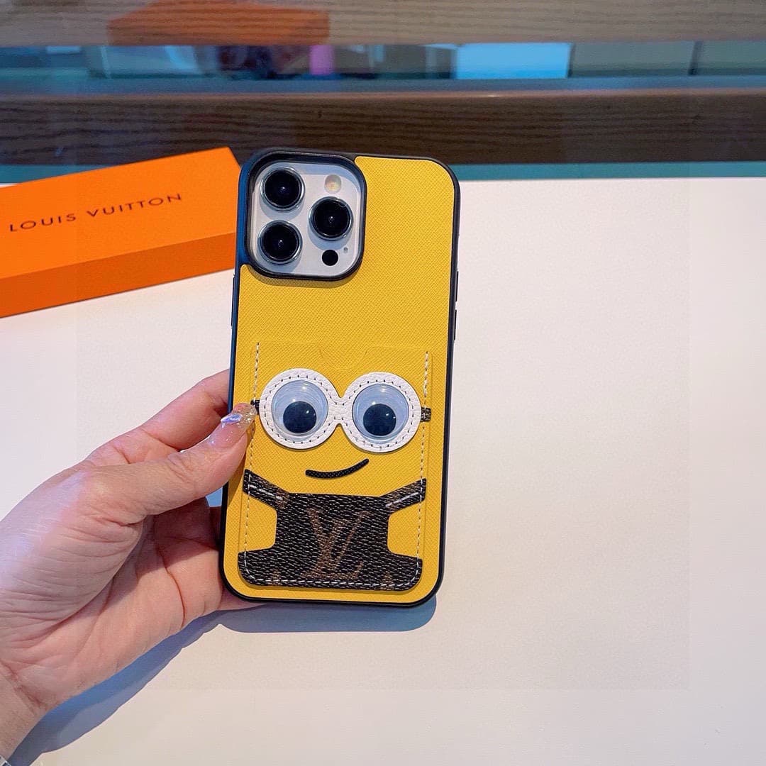 LOUIS VUITTON iPhone Case Classic Monogram Minions collaboration couple's Edition