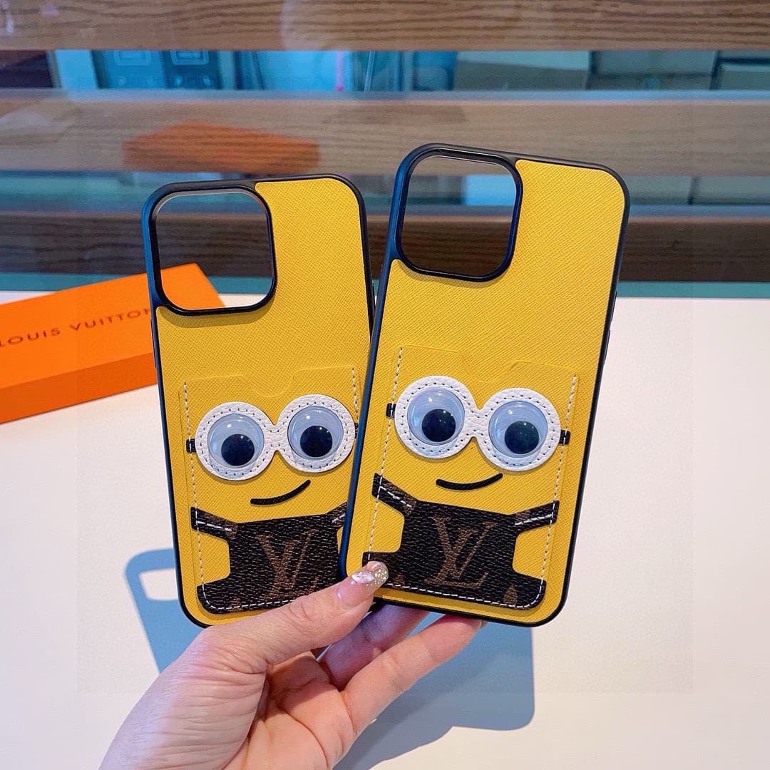 LOUIS VUITTON iPhone Case Classic Monogram Minions collaboration couple's Edition