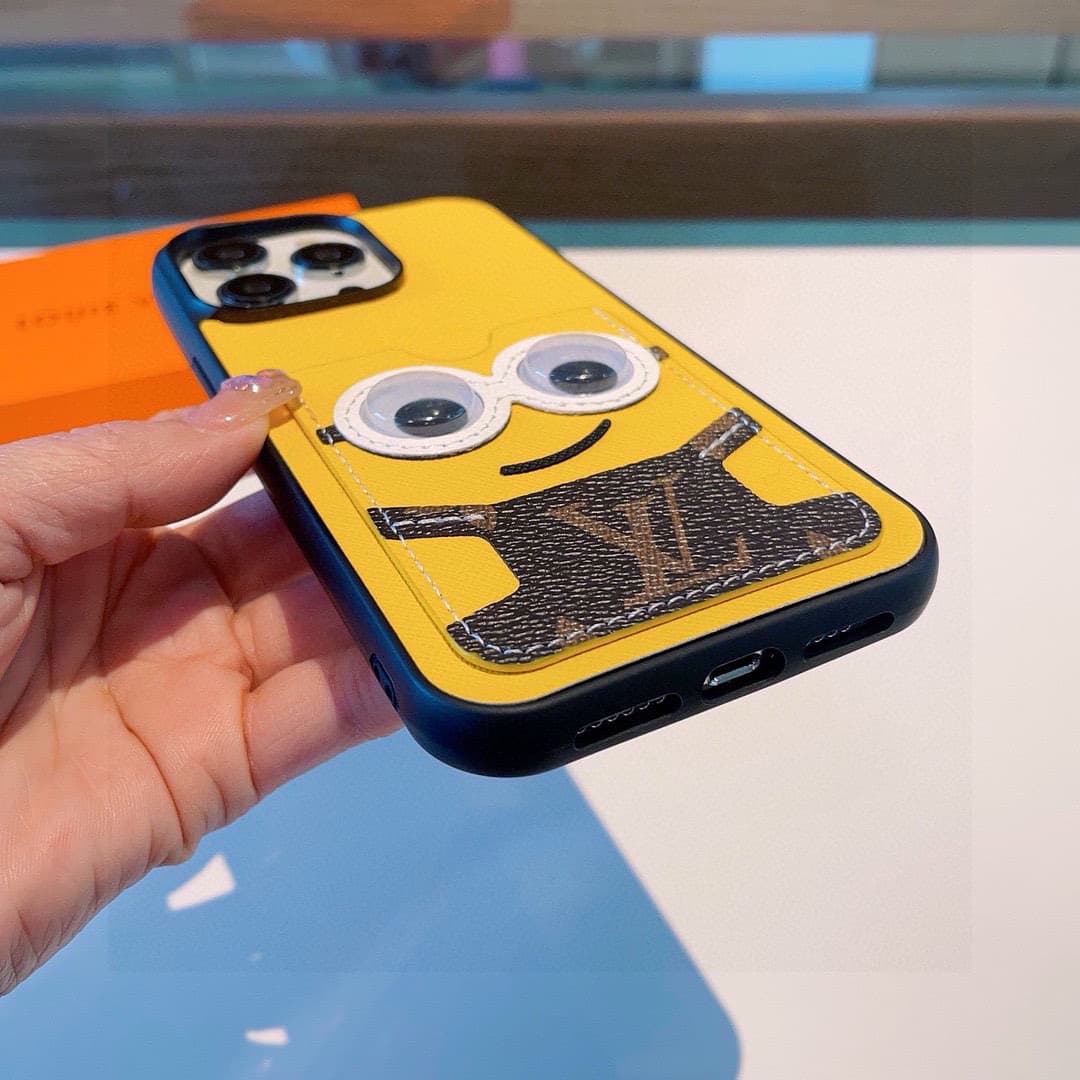 LOUIS VUITTON iPhone Case Classic Monogram Minions collaboration couple's Edition