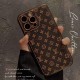 LOUIS VUITTON iPhone Case Classic Monogram pattern fully covers the camera