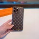 LOUIS VUITTON iPhone Case Classic Monogram pattern fully covers the camera