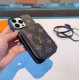 LOUIS VUITTON iPhone Case Monogram with zipper for bank cards keys cash