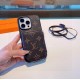 LOUIS VUITTON iPhone Case Monogram with zipper for bank cards keys cash