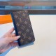 LOUIS VUITTON iPhone Case Classic Monogram motif with cover & bank card ID card bag