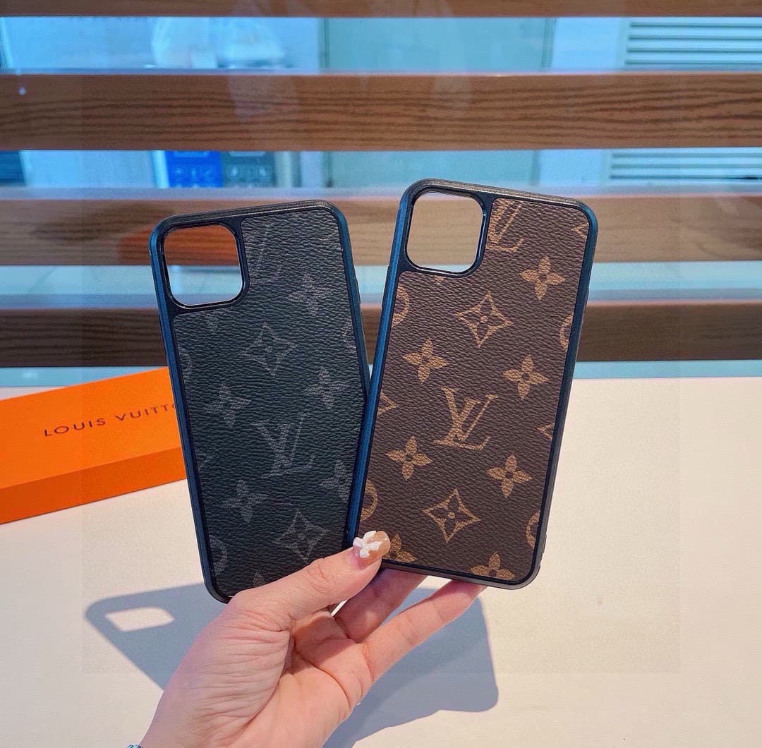 LOUIS VUITTON iPhone Case Classic Monogram motif Official Original Leather High End Material