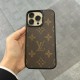 LOUIS VUITTON iPhone Case Classic Monogram motif Official Original Leather High End Material