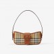 BURBERRY Handbag Check Sling smooth leather