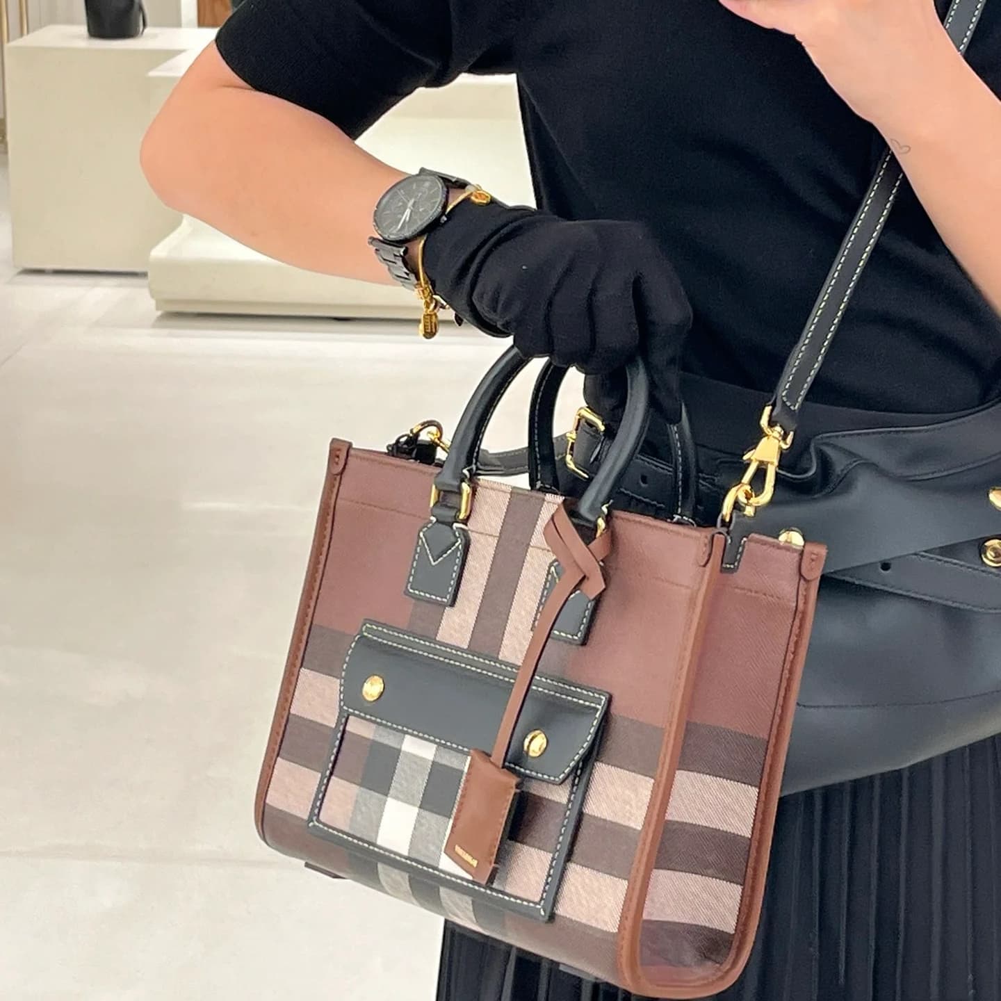 BURBERRY Handbag Mini Freya Tote