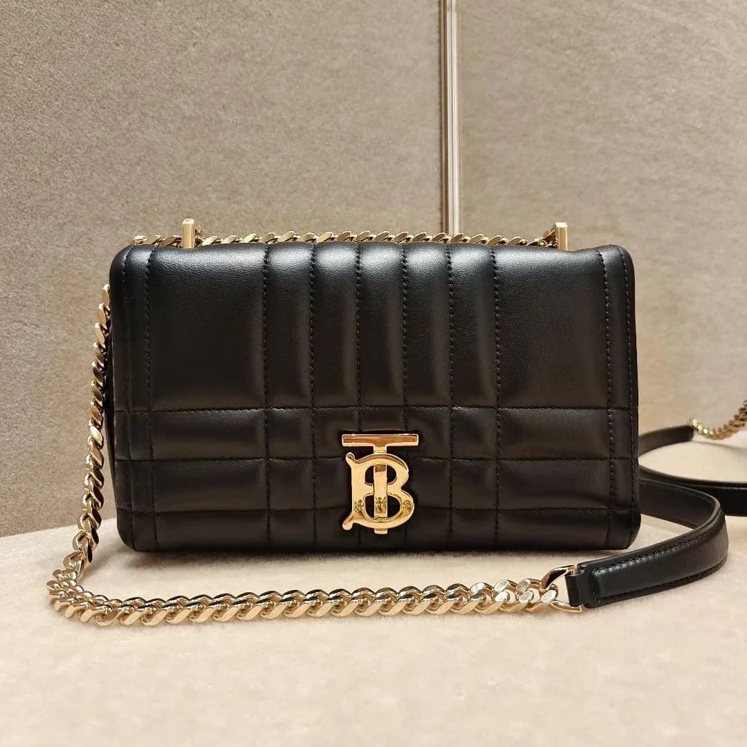 BURBERRY handbag LOLA black mini and small