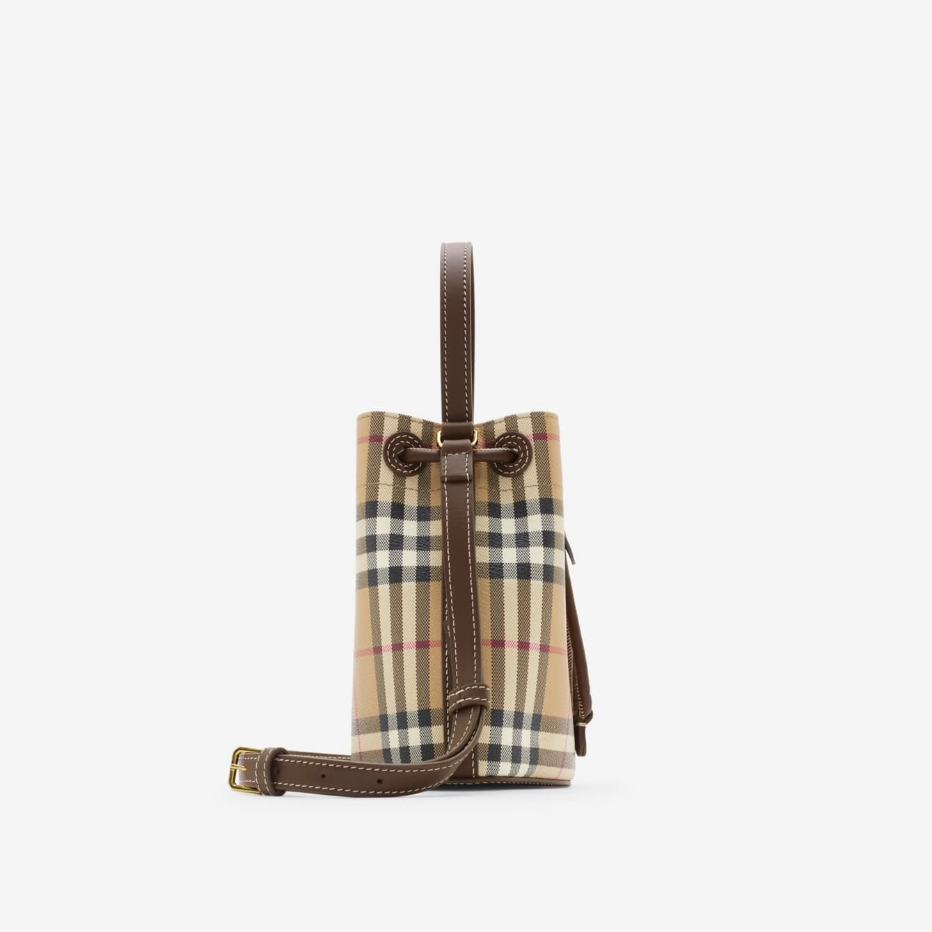 BURBERRY handbag Mini Check Bucket Bag