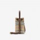 BURBERRY handbag Mini Check Bucket Bag