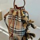 BURBERRY handbag Mini Check Bucket Bag