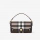 BURBERRY Handbag NOTE Dark Birch Brown unisex style for Women and Men