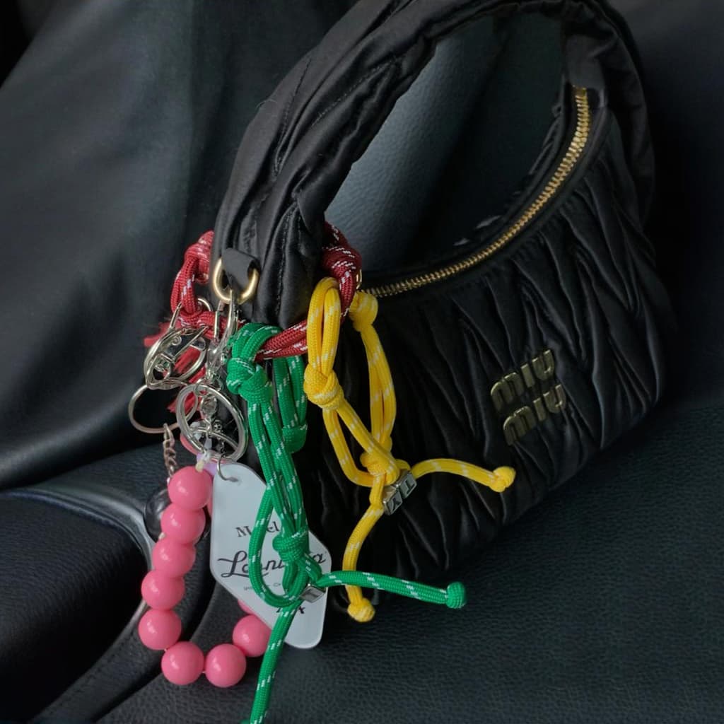 Bag Charm Pendant Accessories for MIU MIU and Other Brand Bags Braided Rope Series