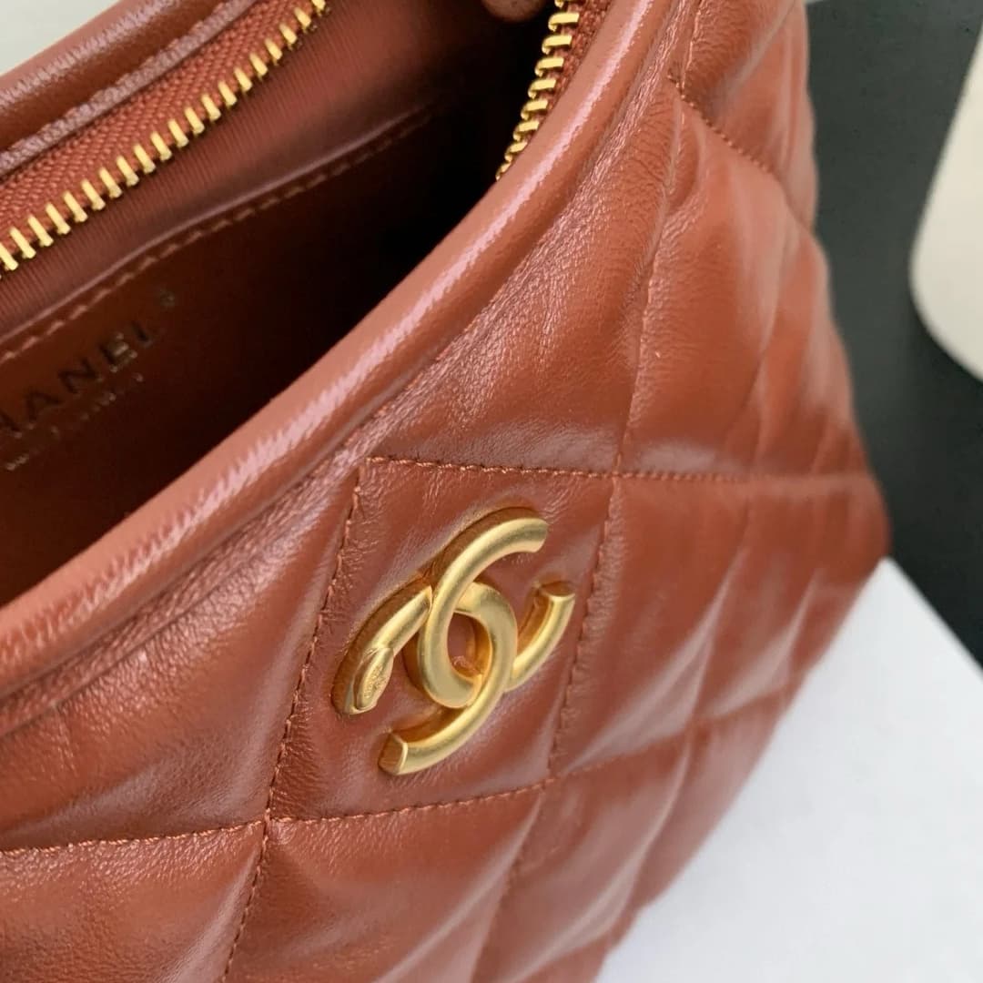 CHANEL handbag Hobo Bag Brown