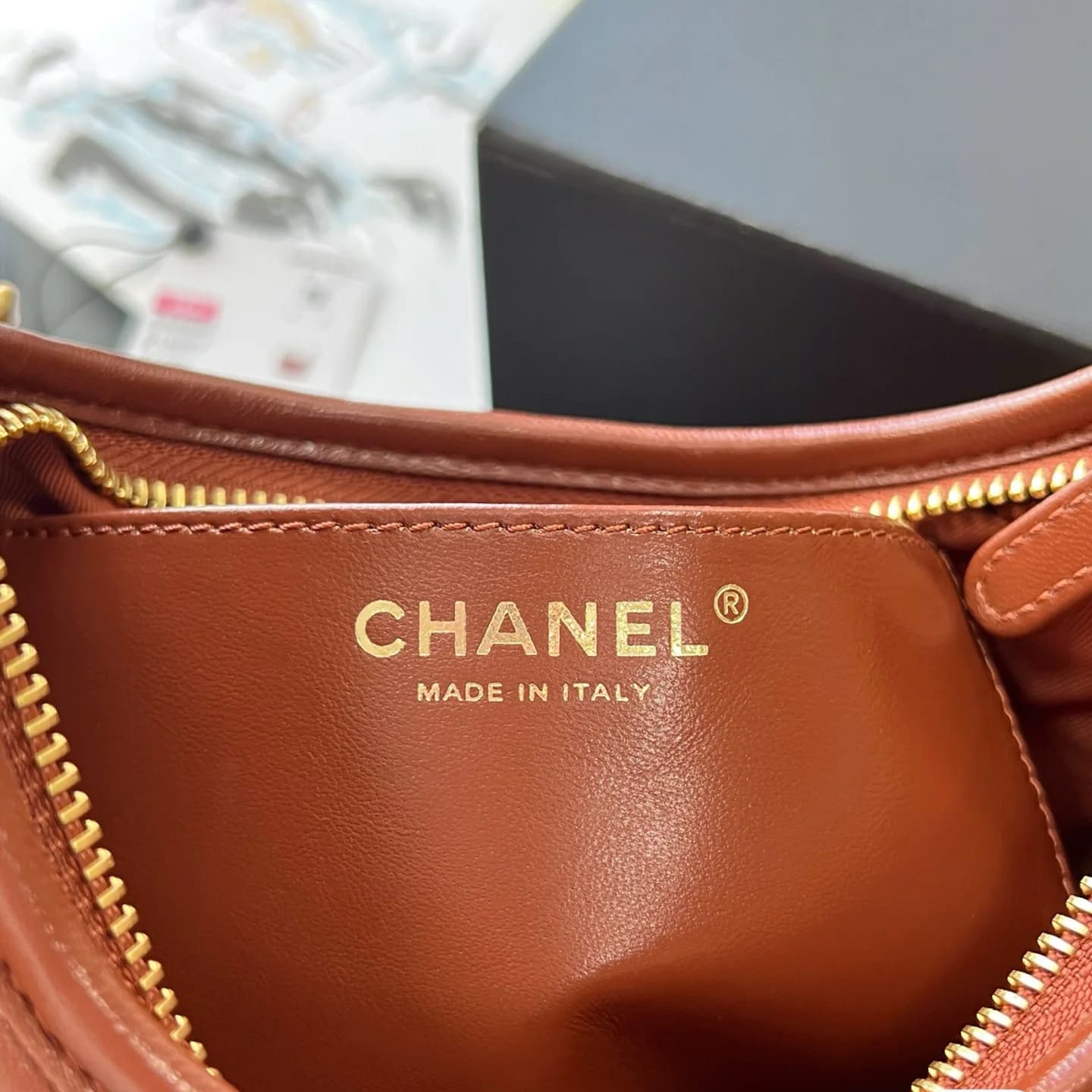 CHANEL handbag Hobo Bag Brown