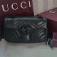 GUCCI GG Marmont matelassé mini bag black