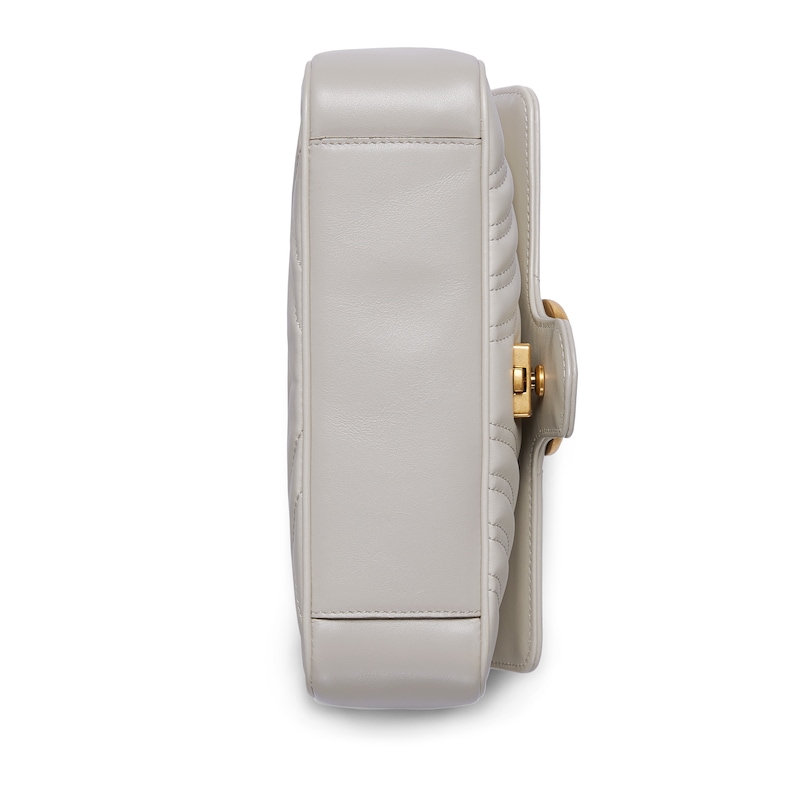 GUCCI GG Marmont matelassé mini bag light grey