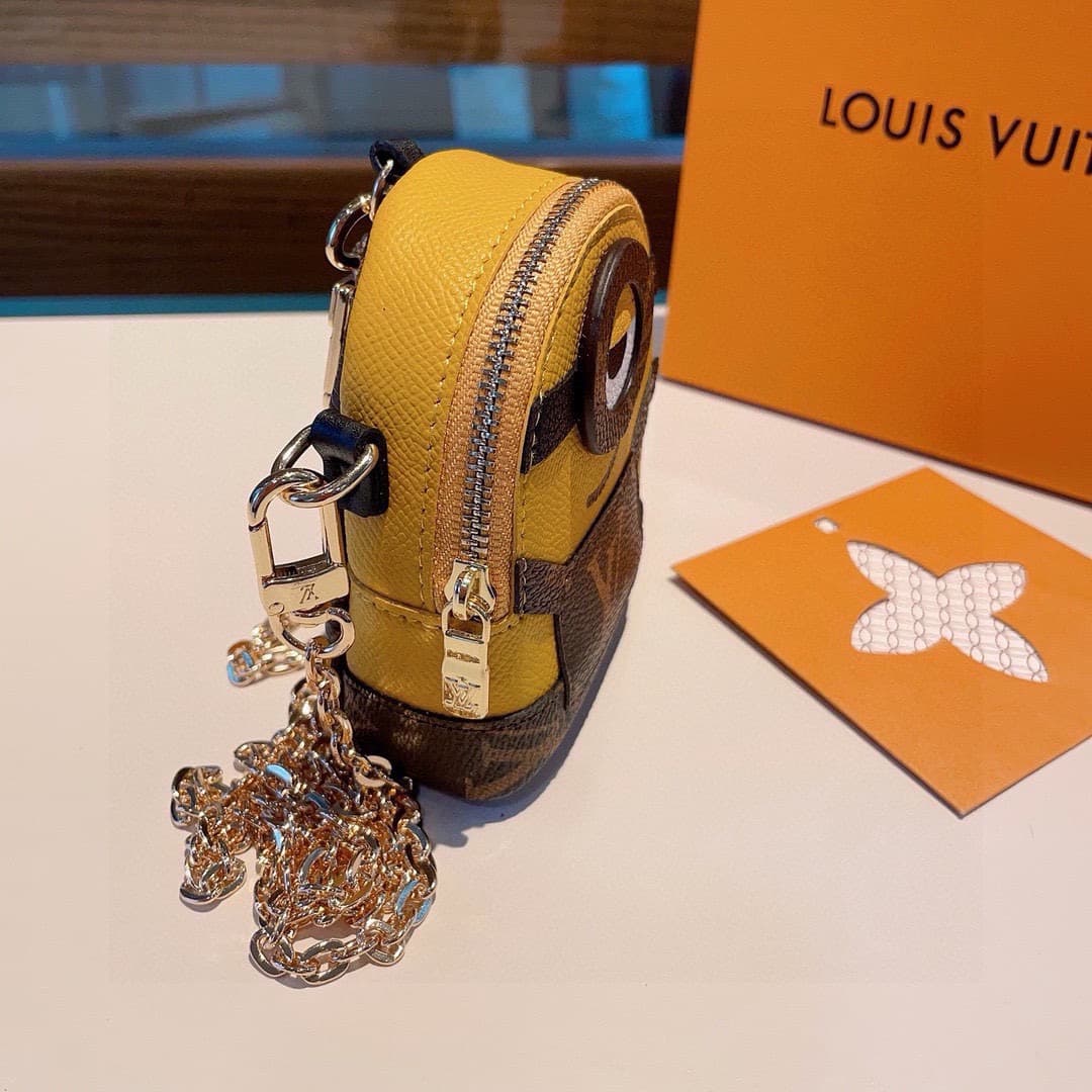 LOUIS VUITTON Minions single eye Minibag for bank card earphones coins key & hanging accessories