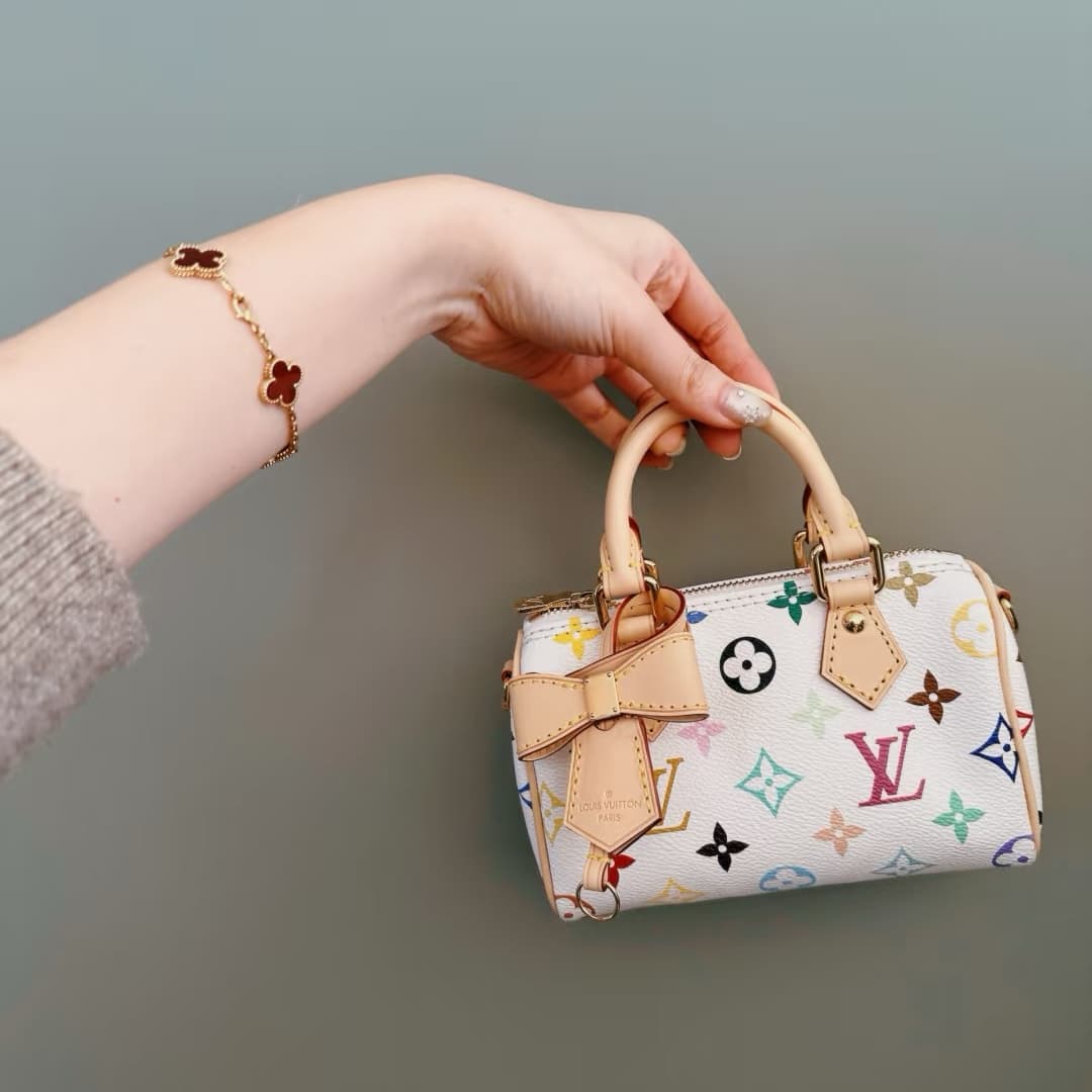 LOUIS VUITTON LV x TM Nano Speedy Handbag