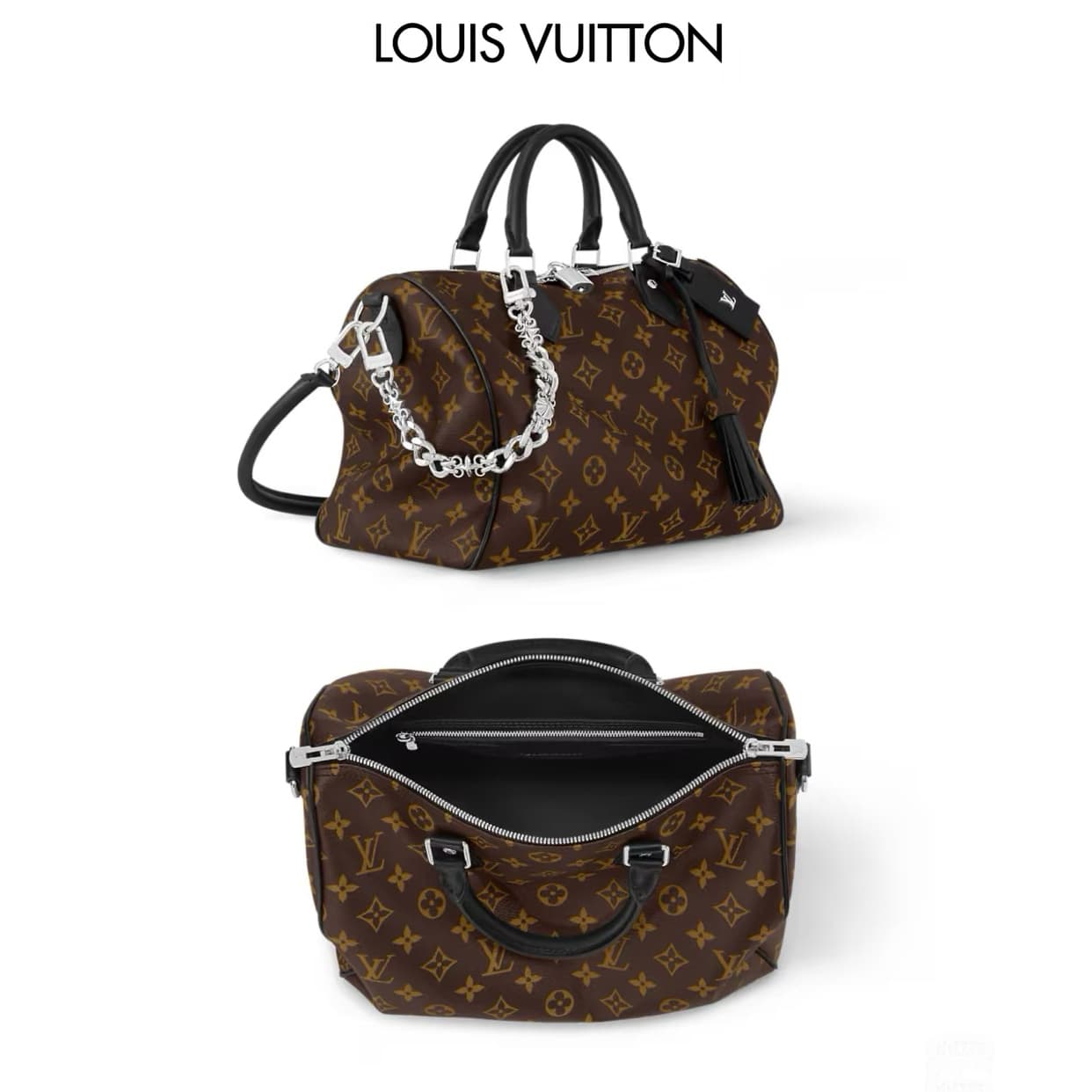 LOUIS VUITTON Speedy Soft 30 Dark Crafty Boho Handbag