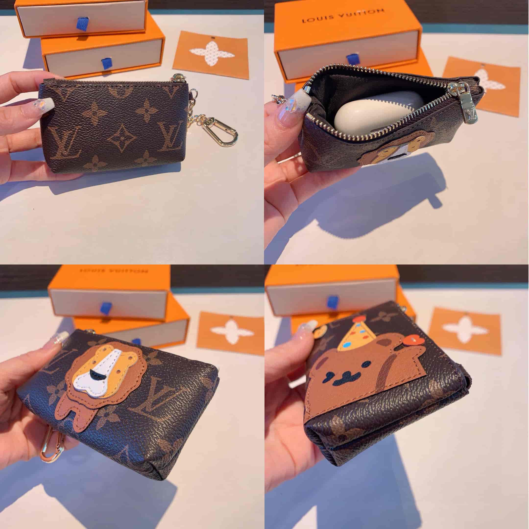 LOUIS VUITTON Monogram Canvas Cartoon Minibag for card earphones coins key accessories