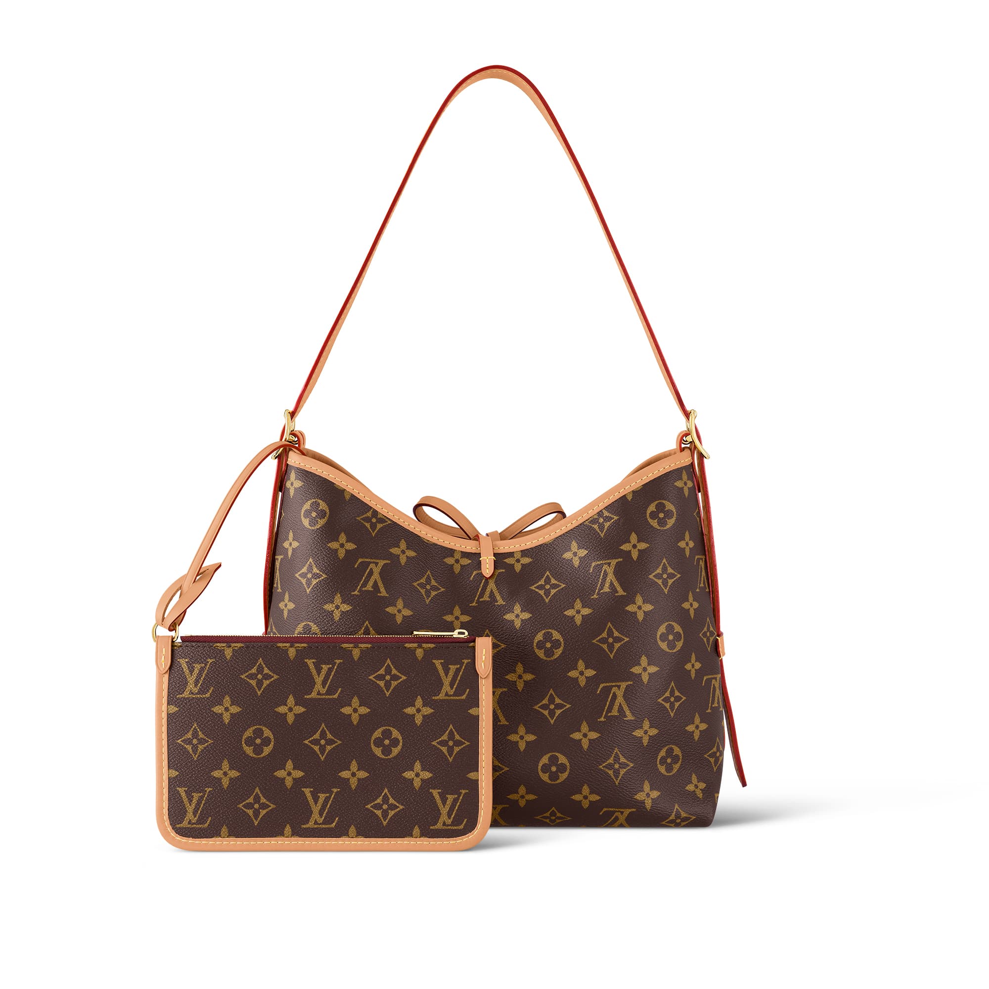 LOUIS VUITTON CarryAll handbag small size practical for commuting