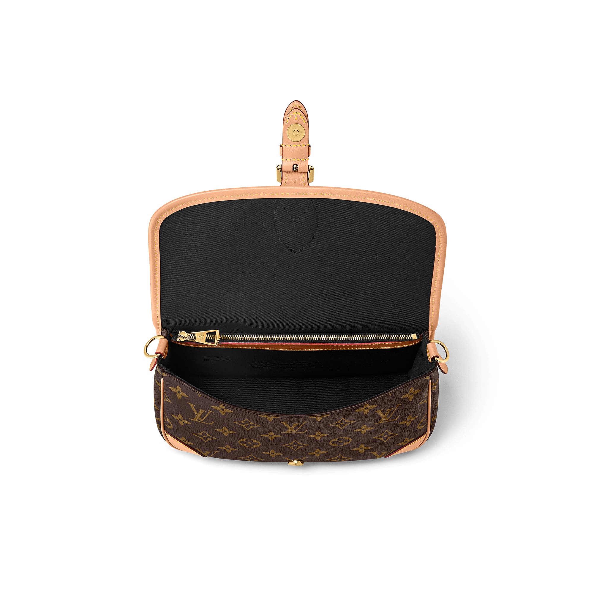 LOUIS VUITTON Diane satchel handbag in Monogram Flower with wide jacquard shoulder strap