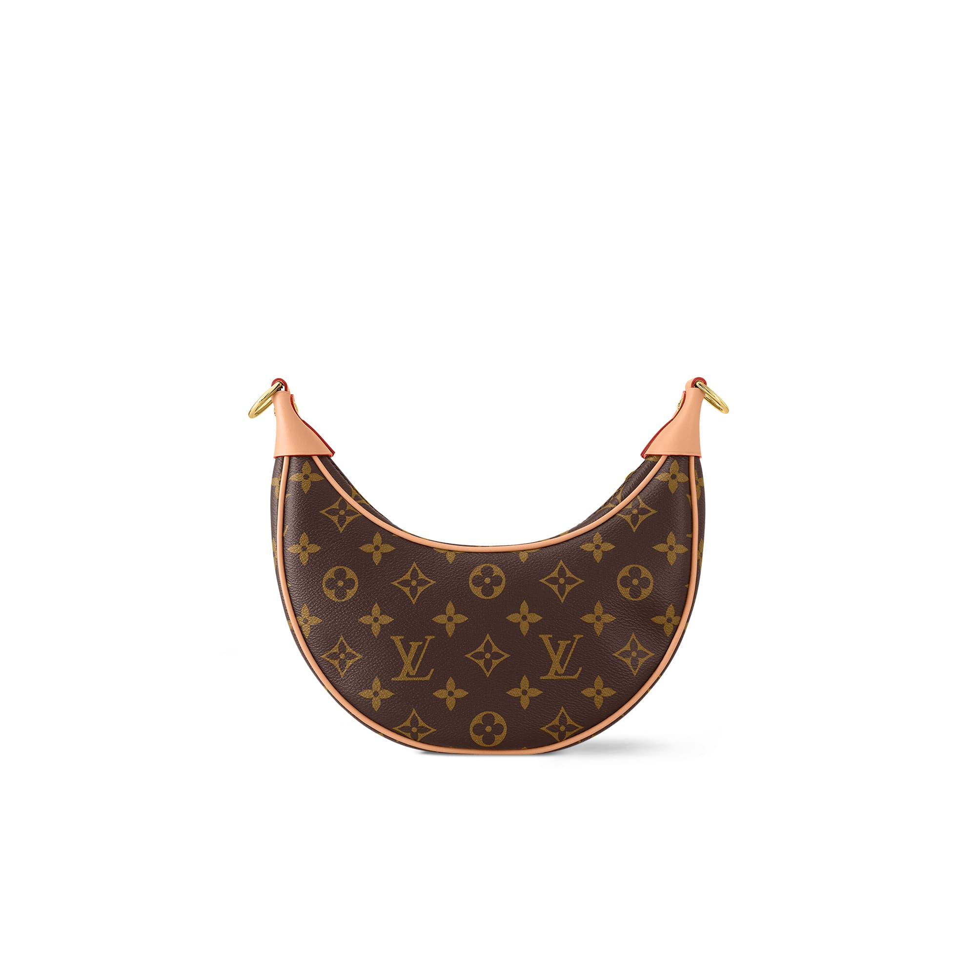 LOUIS VUITTON Loop handbag half-moon silhouette front zip pocket