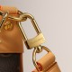 LOUIS VUITTON Loop handbag half-moon silhouette front zip pocket