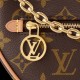 LOUIS VUITTON Loop handbag half-moon silhouette front zip pocket