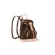 LOUIS VUITTON Montsouris Mini backpack canvas  with natural cowhide leather