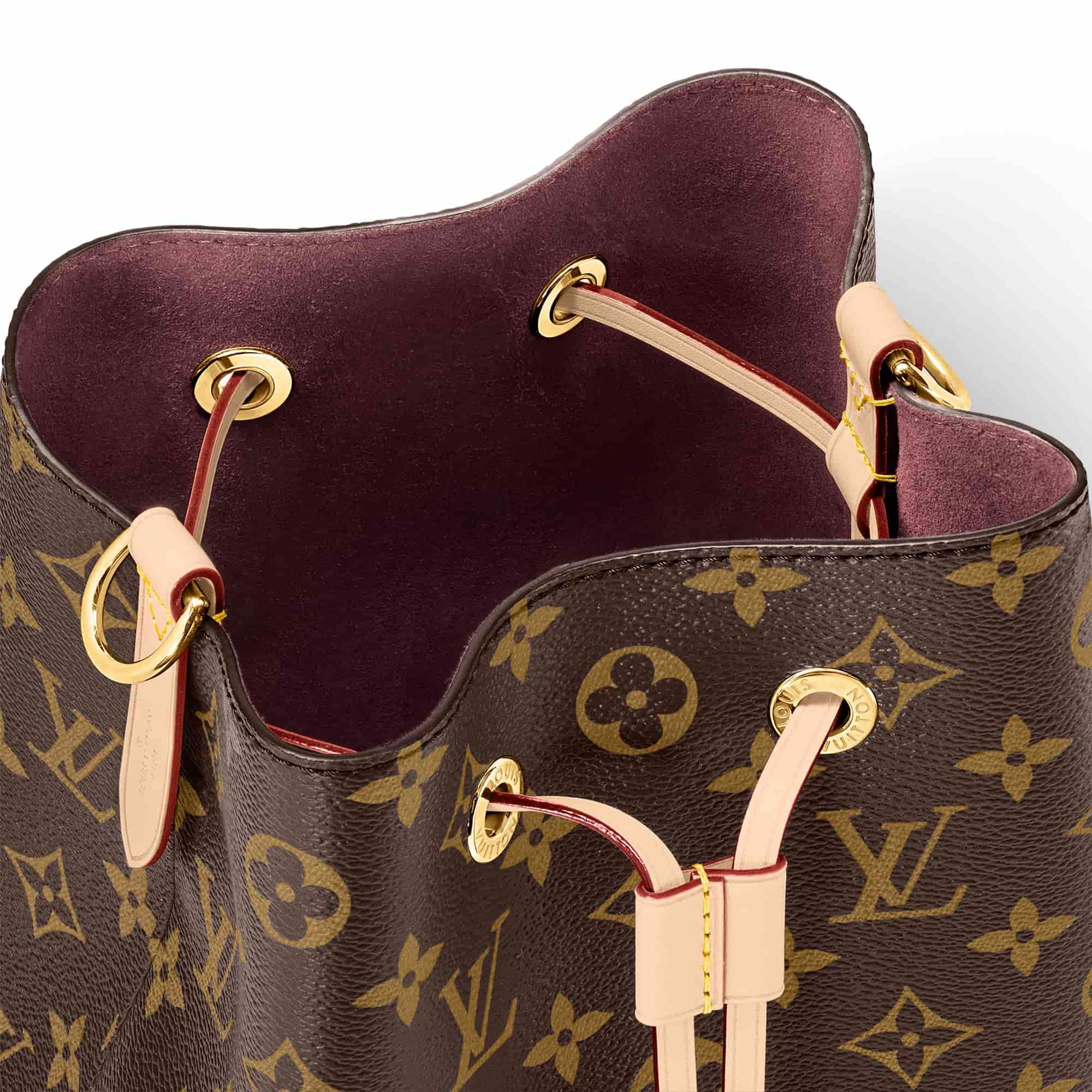 LOUIS VUITTON Néonoé BB handbag leather drawstring keep secure