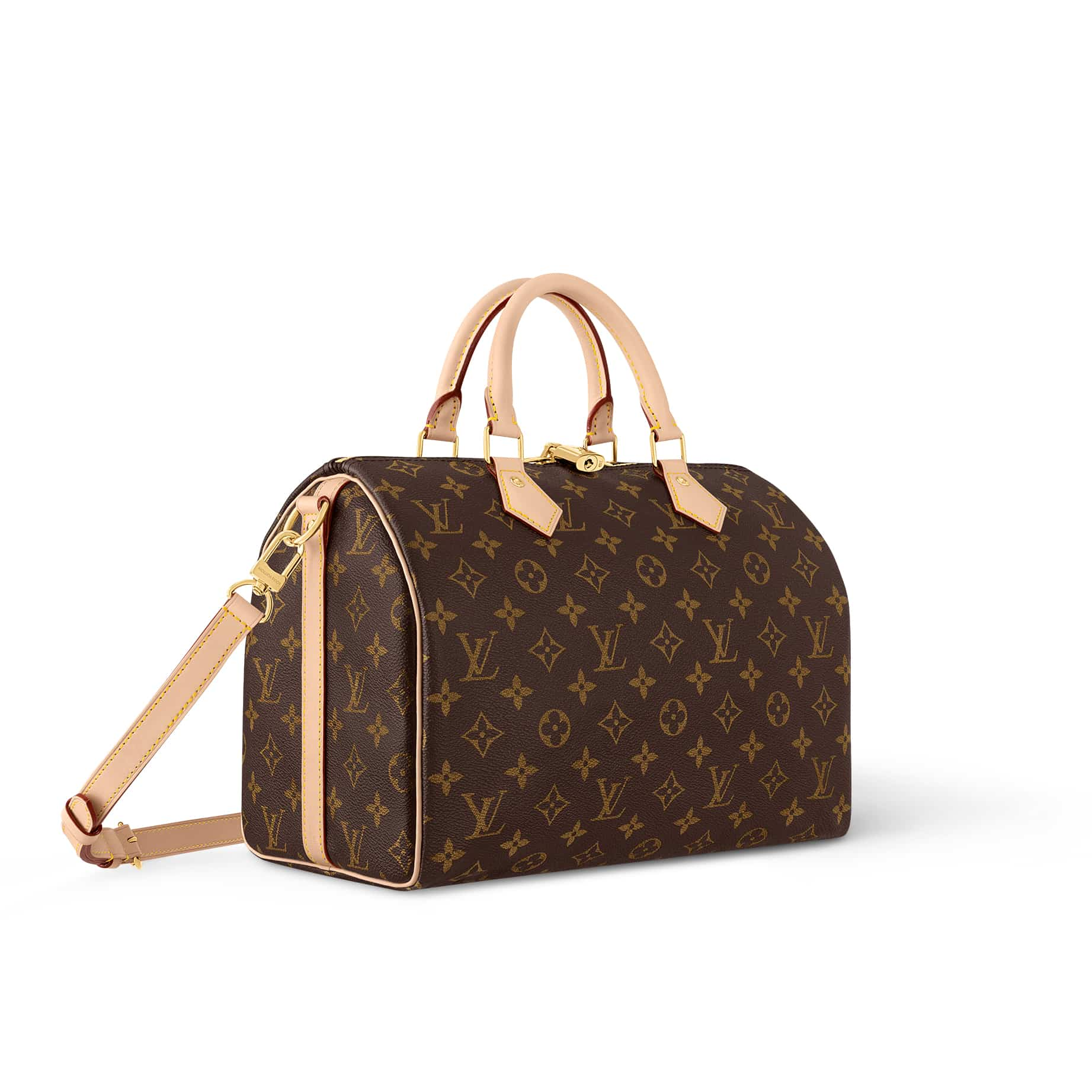 LOUIS VUITTON  Speedy Bandoulière 20, 25 and 30 handbag  in signature Monogram canvas