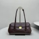 MIU MIU Retro Underarm Glossy Leather Shoulder Baguette Bag 4 Colors